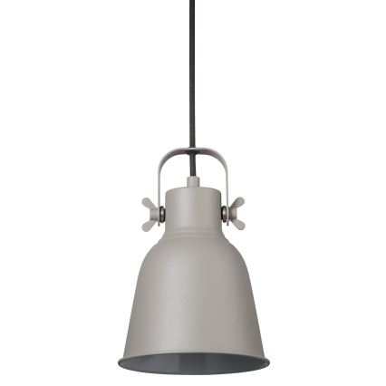 Nordlux - Luster na sajli ADRIAN 1xE27/25W/230V pr. 16 cm sivo