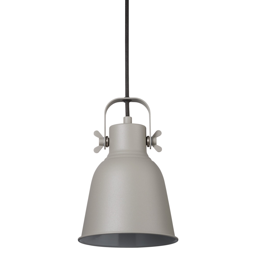 Nordlux - Luster na sajli ADRIAN 1xE27/25W/230V pr. 16 cm sivo