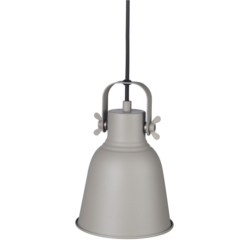 Nordlux - Luster na sajli ADRIAN 1xE27/25W/230V pr. 16 cm sivo