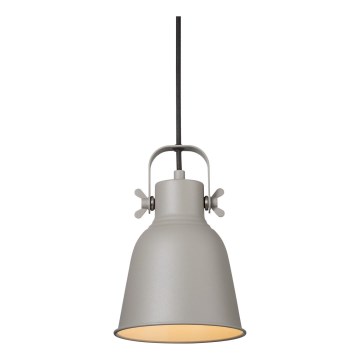 Nordlux - Luster na sajli ADRIAN 1xE27/25W/230V prečnik 16 cm siva