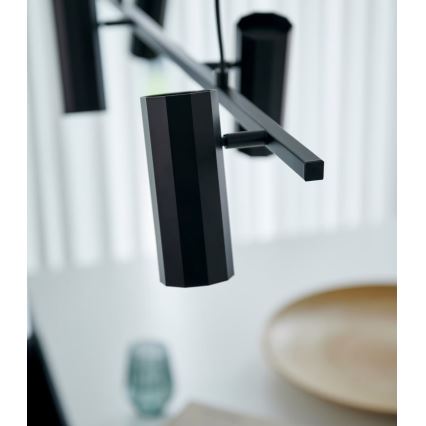 Nordlux - Luster na sajli ALANIS 4xGU10/15W/230V crno