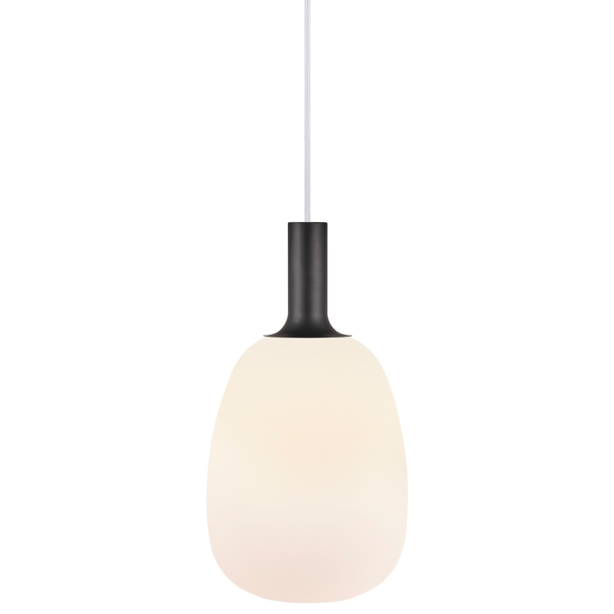 Nordlux - Luster na sajli ALTON 1xE27/60W/230V bela/crno/mesing