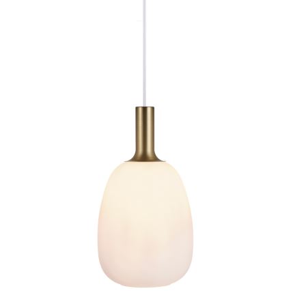 Nordlux - Luster na sajli ALTON 1xE27/60W/230V bela/crno/mesing