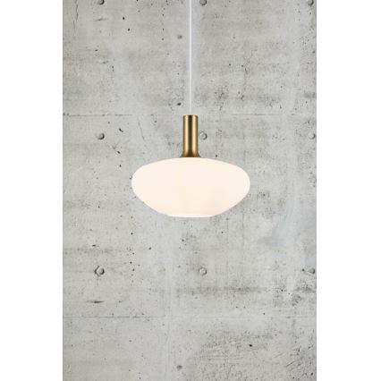 Nordlux - Luster na sajli ALTON 1xE27/60W/230V bela/crno/mesing