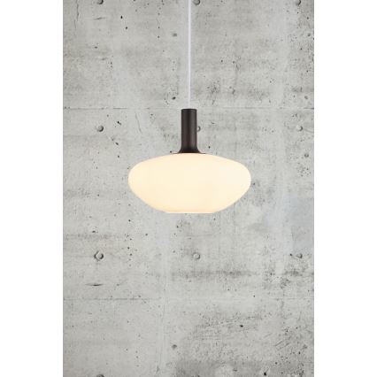 Nordlux - Luster na sajli ALTON 1xE27/60W/230V bela/crno/mesing