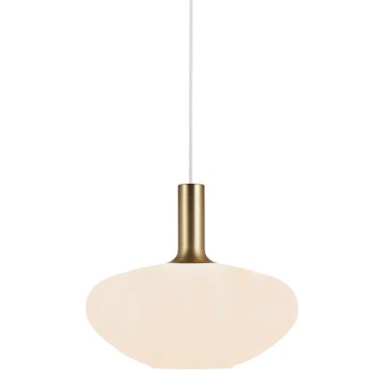 Nordlux - Luster na sajli ALTON 1xE27/60W/230V bela/crno/mesing