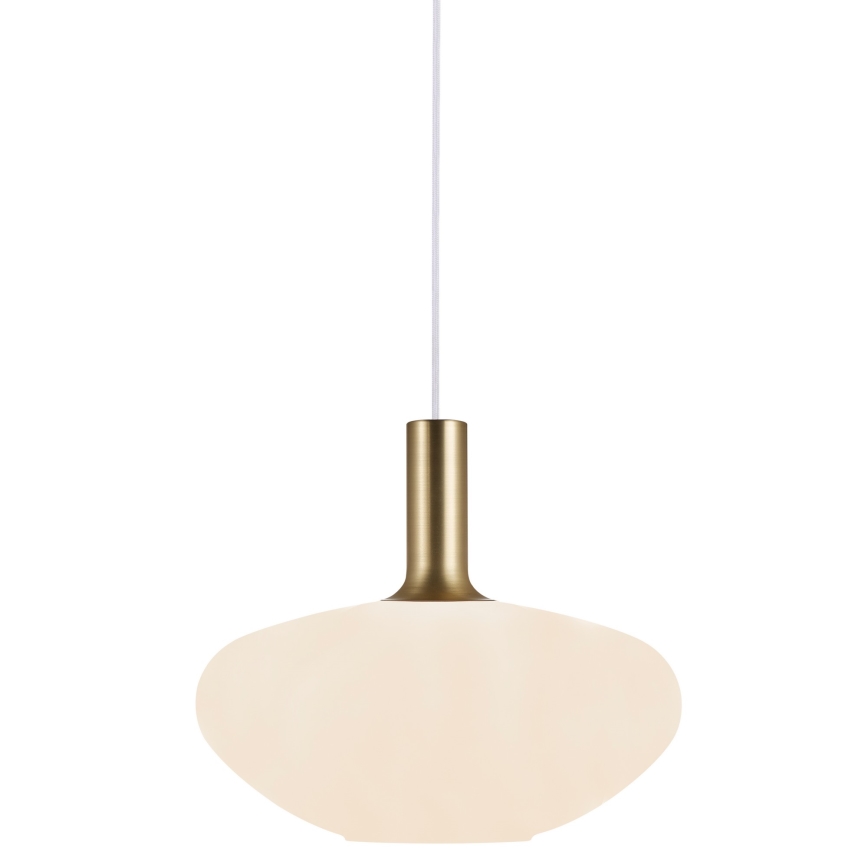 Nordlux - Luster na sajli ALTON 1xE27/60W/230V bela/crno/mesing