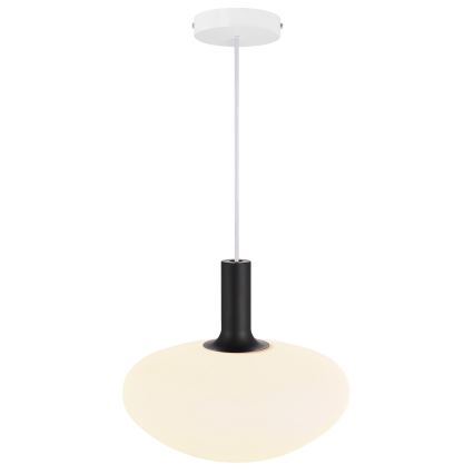 Nordlux - Luster na sajli ALTON 1xE27/60W/230V bela/crno/mesing
