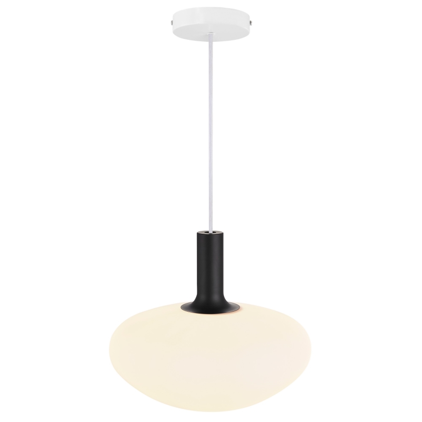 Nordlux - Luster na sajli ALTON 1xE27/60W/230V bela/crno/mesing