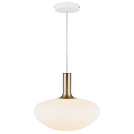 Nordlux - Luster na sajli ALTON 1xE27/60W/230V bela/crno/mesing