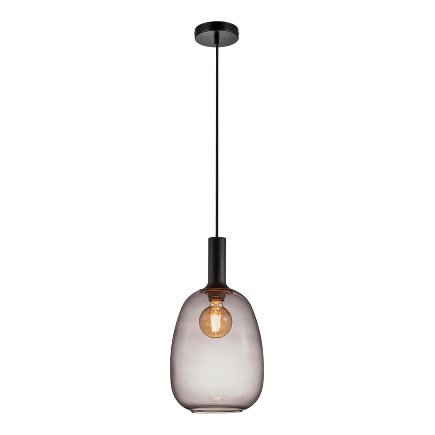 Nordlux - Luster na sajli ALTON 1xE27/60W/230V crno