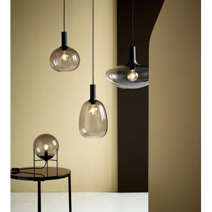 Nordlux - Luster na sajli ALTON 1xE27/60W/230V crno