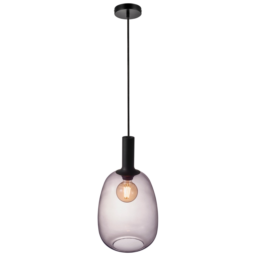 Nordlux - Luster na sajli ALTON 1xE27/60W/230V crno