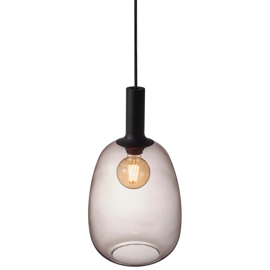 Nordlux - Luster na sajli ALTON 1xE27/60W/230V crno