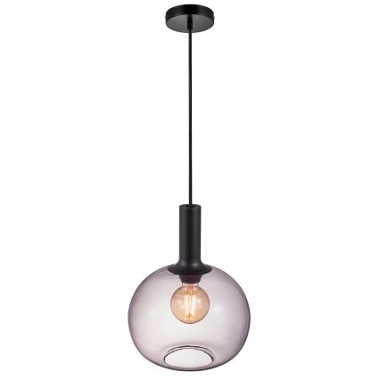 Nordlux - Luster na sajli ALTON 1xE27/60W/230V crno