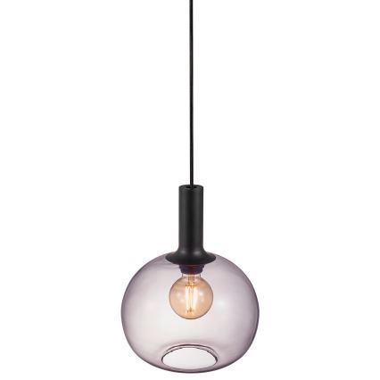 Nordlux - Luster na sajli ALTON 1xE27/60W/230V crno