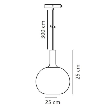 Nordlux - Luster na sajli ALTON 1xE27/60W/230V crno