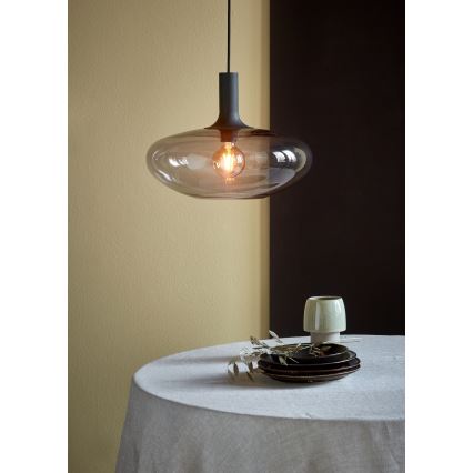 Nordlux - Luster na sajli ALTON 1xE27/60W/230V crno