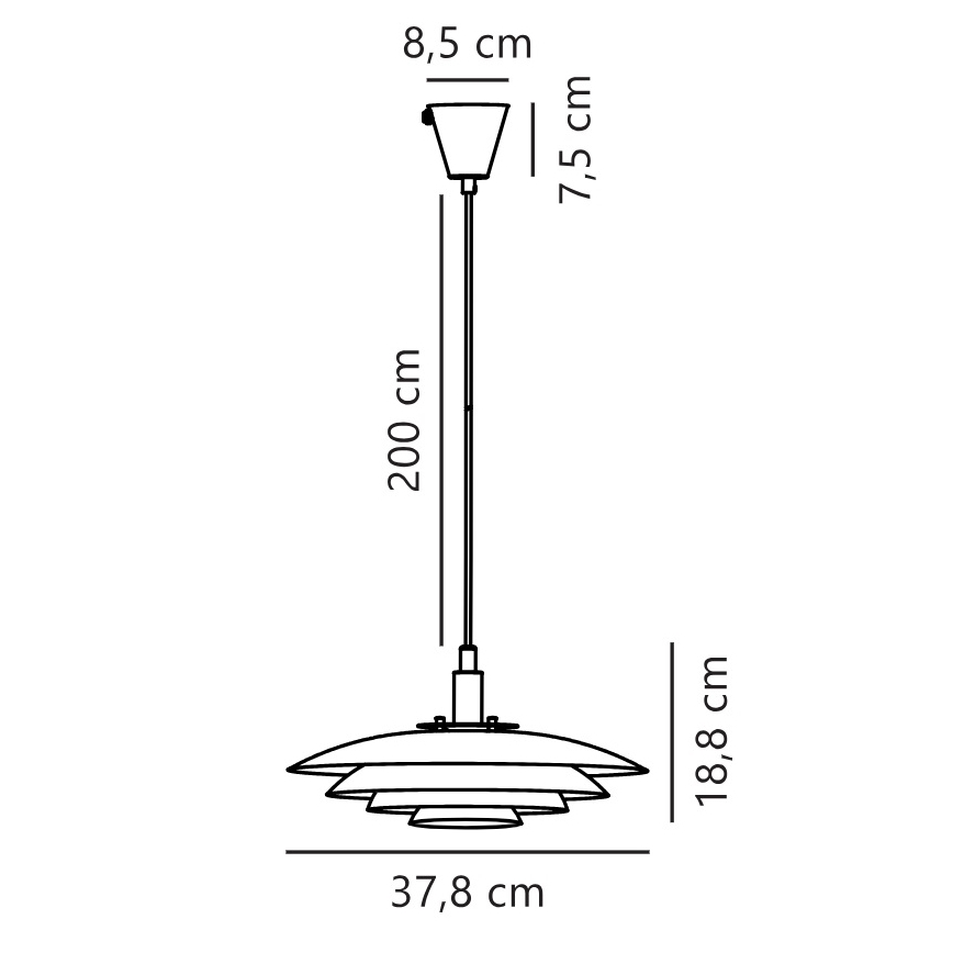 Nordlux - Luster na sajli BRETAGNE 1xG9/25W/230V bela