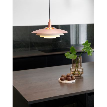Nordlux - Luster na sajli BRETAGNE 1xG9/25W/230V roze zlatno