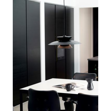 Nordlux - Luster na sajli CARMEN 1xE27/40W/230V crno