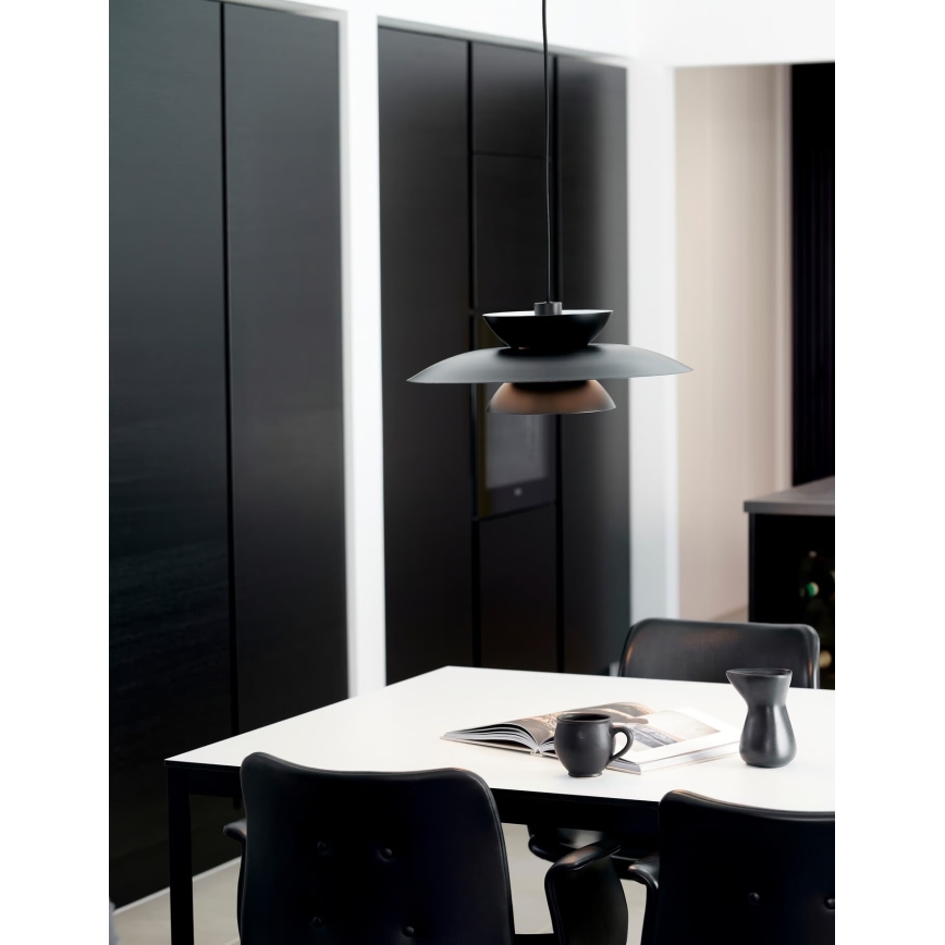 Nordlux - Luster na sajli CARMEN 1xE27/40W/230V crno