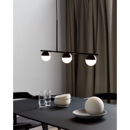 Nordlux - Luster na sajli CONTINA 3xG9/5W/230V crno