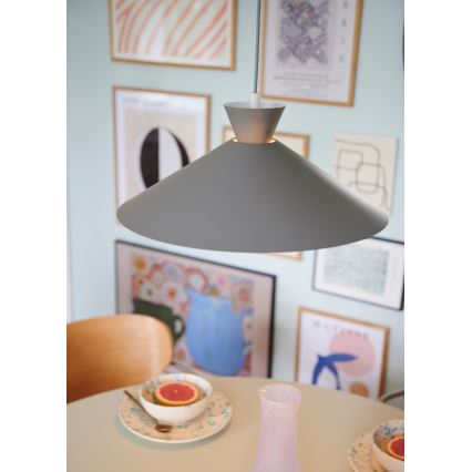 Nordlux - Luster na sajli DIAL 1xE27/40W/230V pr. 45 cm sivo