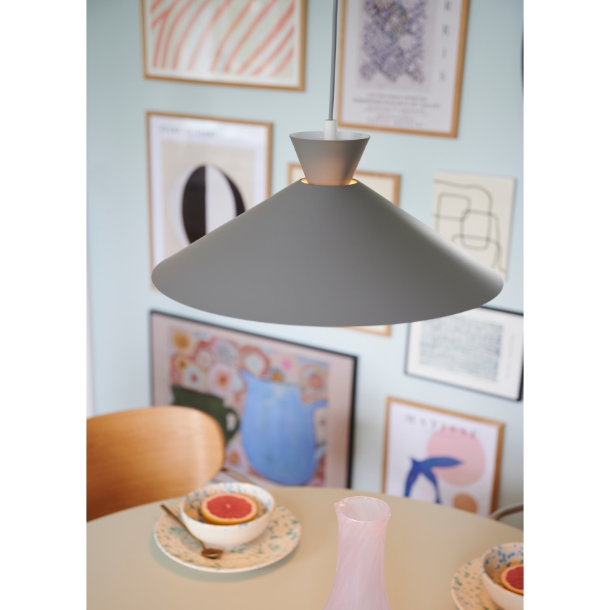 Nordlux - Luster na sajli DIAL 1xE27/40W/230V pr. 45 cm sivo