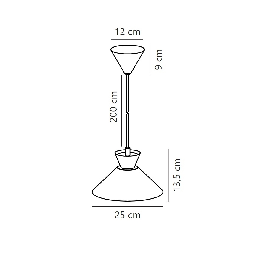 Nordlux - Luster na sajli DIAL 1xE27/40W/230V pr. 25 cm sivo