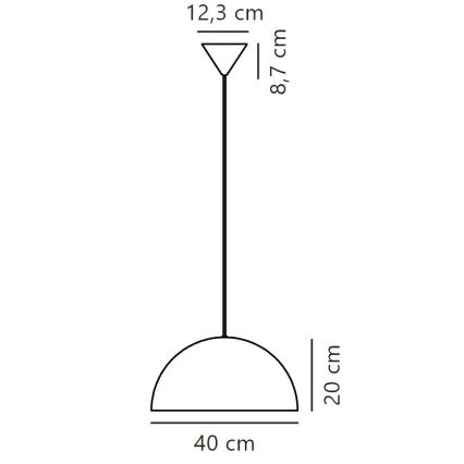 Nordlux - Luster na sajli ELLEN 1xE27/40W/230V