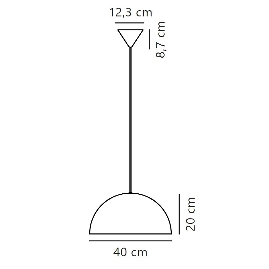 Nordlux - Luster na sajli ELLEN 1xE27/40W/230V