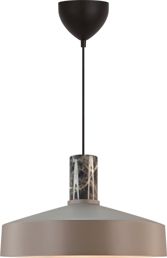 Nordlux - Luster na sajli ELVAS 1xE27/60W/230V pr. 37,5 cm braon