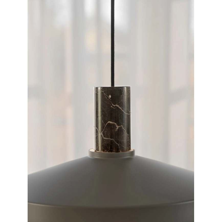 Nordlux - Luster na sajli ELVAS 1xE27/60W/230V pr. 37,5 cm braon