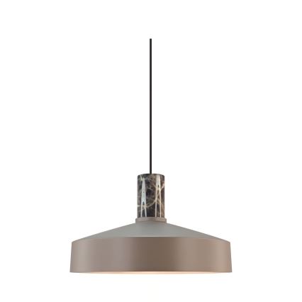 Nordlux - Luster na sajli ELVAS 1xE27/60W/230V pr. 37,5 cm braon