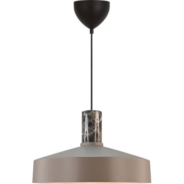 Nordlux - Luster na sajli ELVAS 1xE27/60W/230V Ø 37,5 cm braon