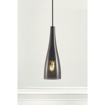 Nordlux - Luster na sajli EMBLA 1xE27/40W/230V crno