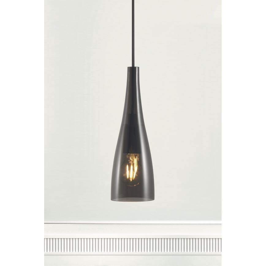 Nordlux - Luster na sajli EMBLA 1xE27/40W/230V crno