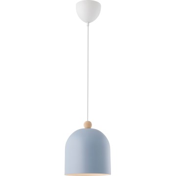 Nordlux - Luster na sajli GASTON 1xE27/40W/230V plava/bela