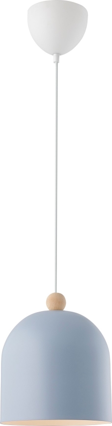 Nordlux - Luster na sajli GASTON 1xE27/40W/230V plava/bela