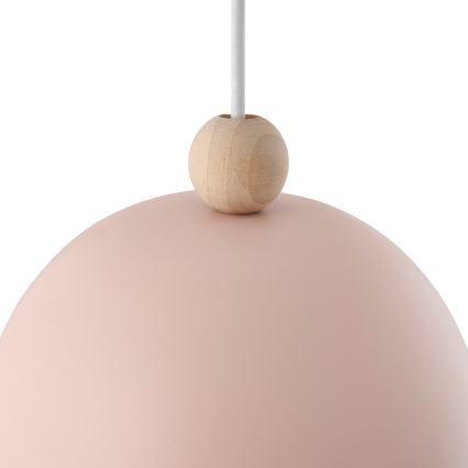 Nordlux - Luster na sajli GASTON 1xE27/40W/230V roze/bela