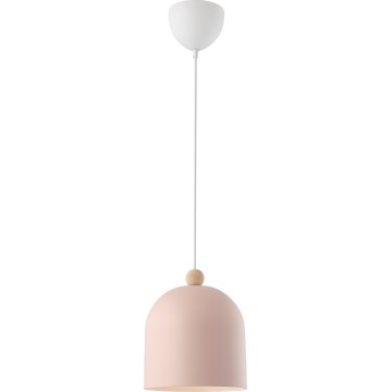 Nordlux - Luster na sajli GASTON 1xE27/40W/230V ružičasta/bela