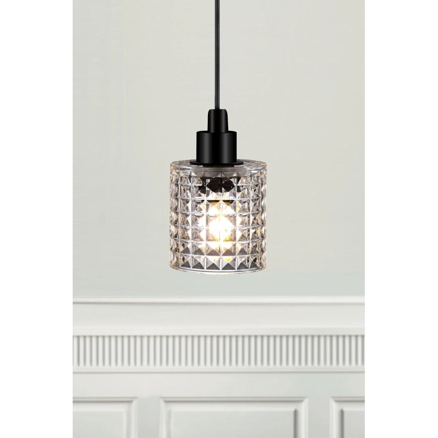 Nordlux - Luster na sajli HOLLYWOOD 1xE27/60W/230V pr. 10,8 cm prozirna