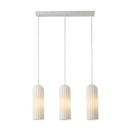 Nordlux - Luster na sajli MIELLA 3xE27/25W/230V bela