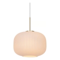 Nordlux - Luster na sajli MILFORD 1xE27/40W/230V pr. 30 cm bela