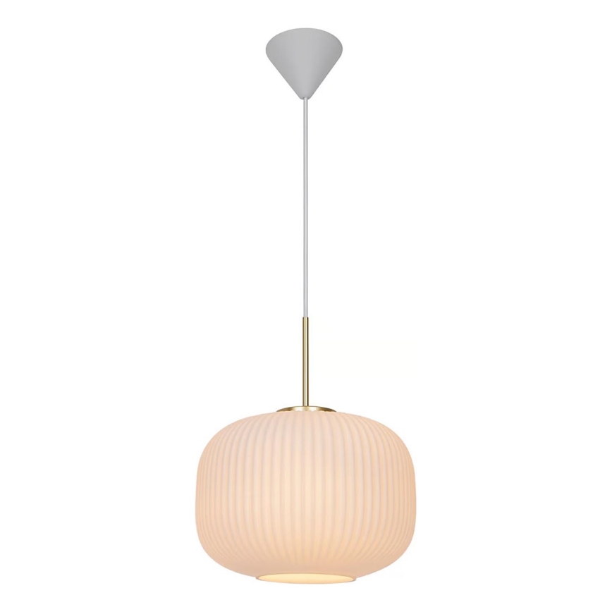 Nordlux - Luster na sajli MILFORD 1xE27/40W/230V pr. 30 cm bela