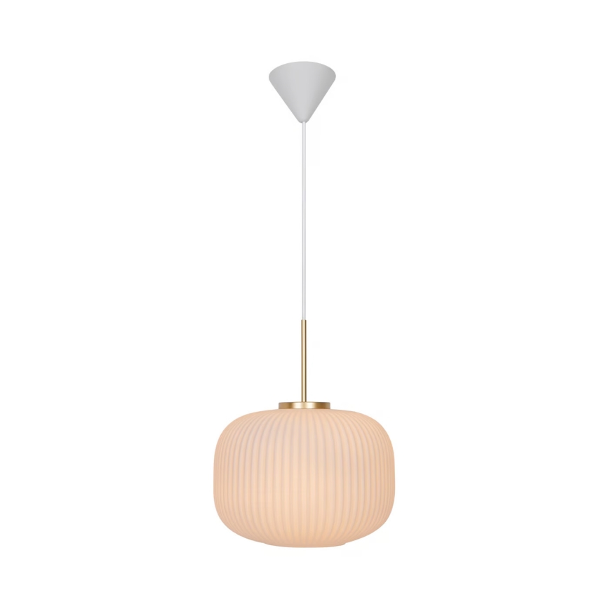 Nordlux - Luster na sajli MILFORD 1xE27/40W/230V pr. 30 cm bela