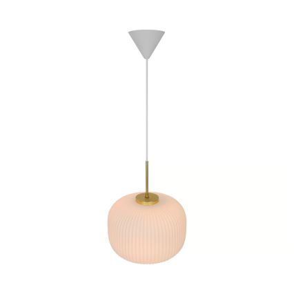Nordlux - Luster na sajli MILFORD 1xE27/40W/230V pr. 30 cm bela