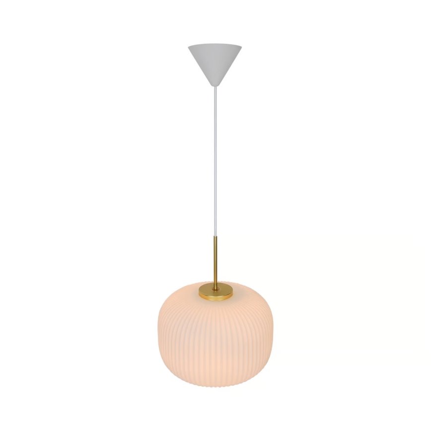 Nordlux - Luster na sajli MILFORD 1xE27/40W/230V pr. 30 cm bela