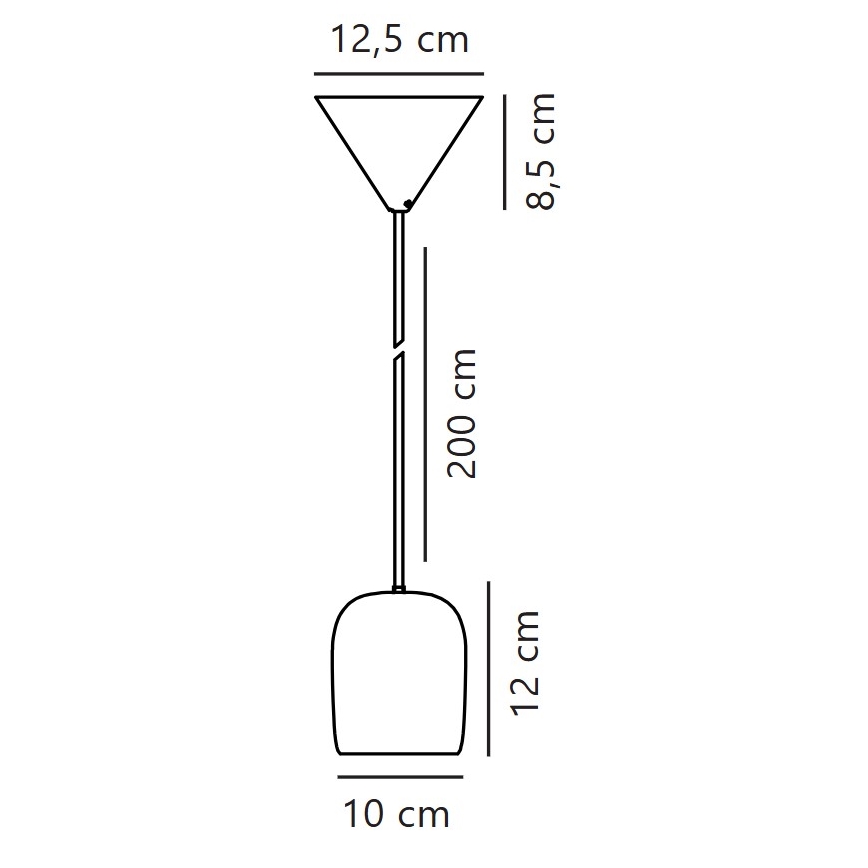 Nordlux - Luster na sajli NOTTI 1xE27/25W/230V pr. 12,5 cm narandžasta